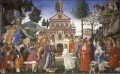 La tentación de Cristo Sandro Botticelli